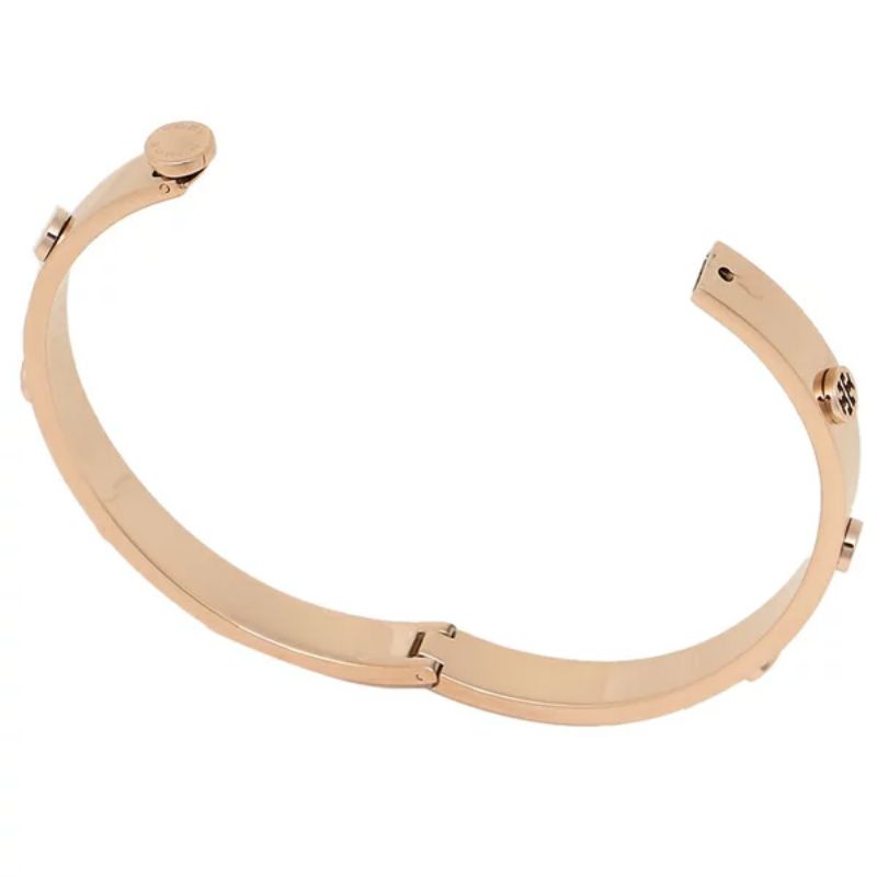 Tory Burch Logo Stud Hinge Bracelet