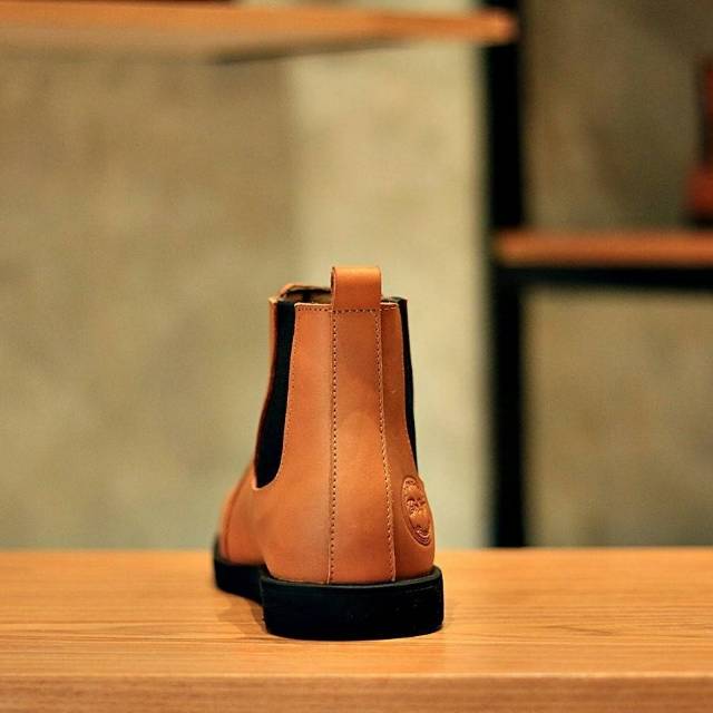 ELAGOS TAN - BRADLEYS | Sepatu Chealsea Boots Pria Kulit Asli Premium Casual Formal Biker Cowok
