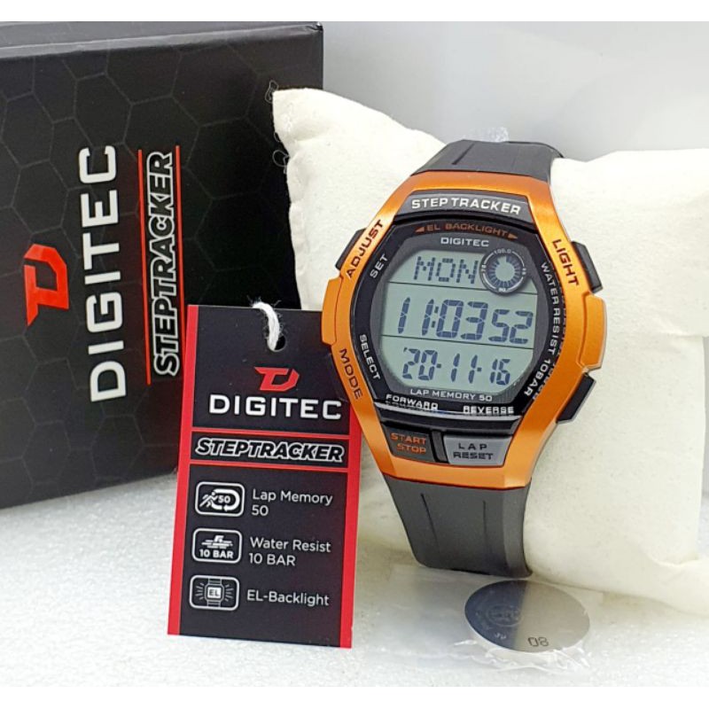 Jam Tangan Pria Digitec Original Digital Tracker Garansi 1 Tahun