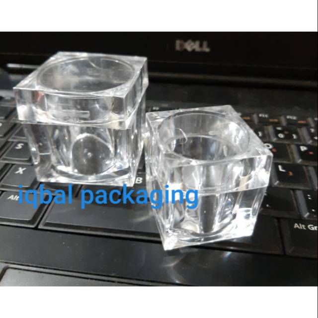 Pot acrylic kotak clear 15gr