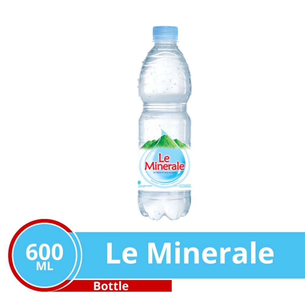 

LE MINERALE 600 Ml Isi 24 Botol