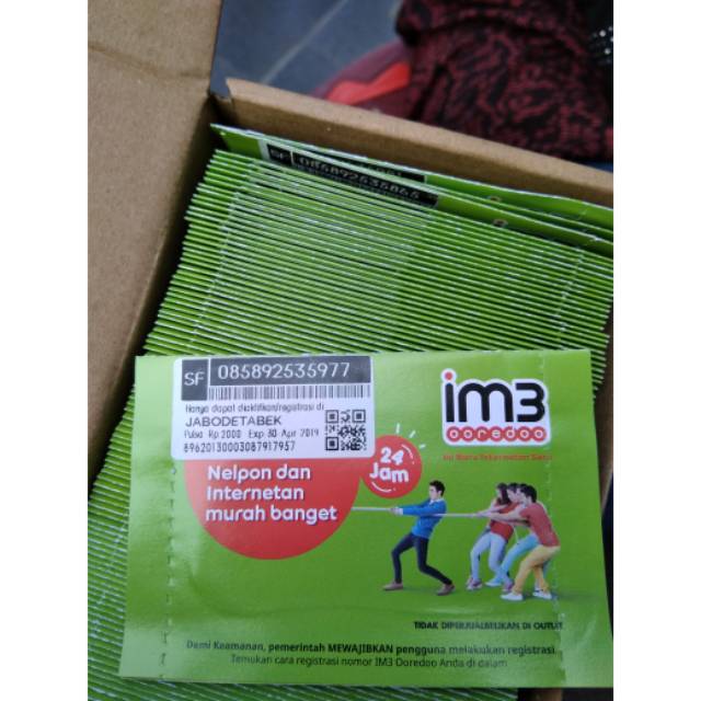 Perdana Indosat bisa diaktifkan 4444