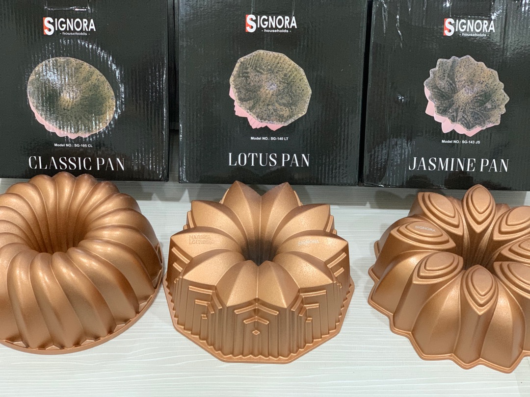 Signora Loyang Kue - Lotus Pan Premium Berwarna Rose Gold