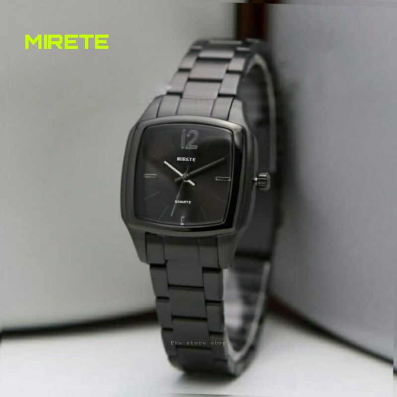 Jam Tangan Cewek Mirete Original Rantai Anti karat Jam Tangan cewek Rantai Stainlis Tel Jam Tangan mirete original Water resistant jam tangan cewek petak rantai jam tangan wanita terlariss Free batrai cadangan JAM Tangan wanita Sporty  Mirete