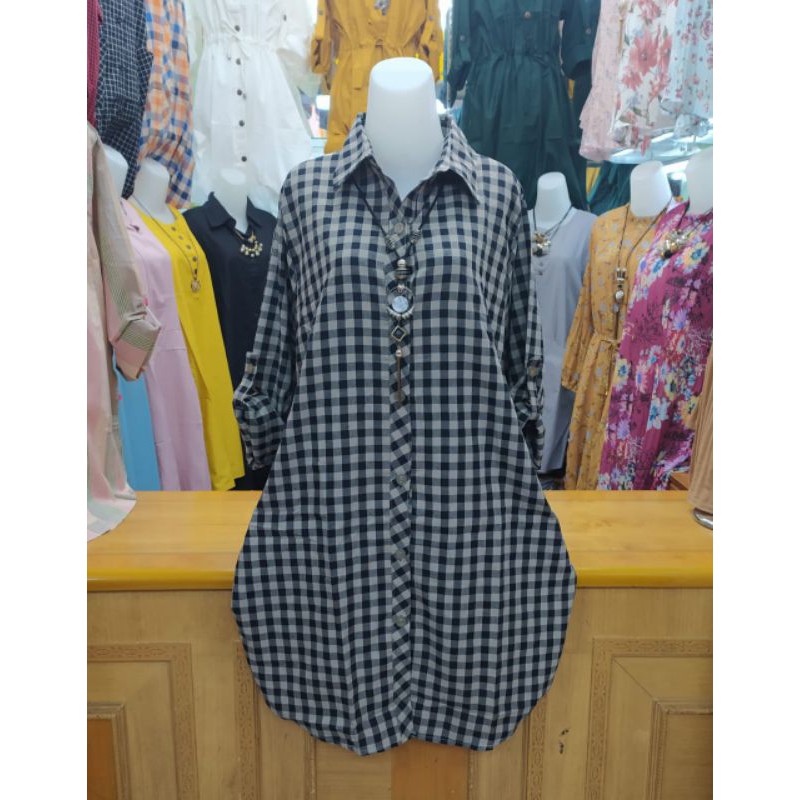 ATASAN TUNIK | TUNIK KOTAK | TUNIK KATUN