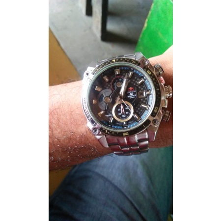 casio edifice second jam tangan pria