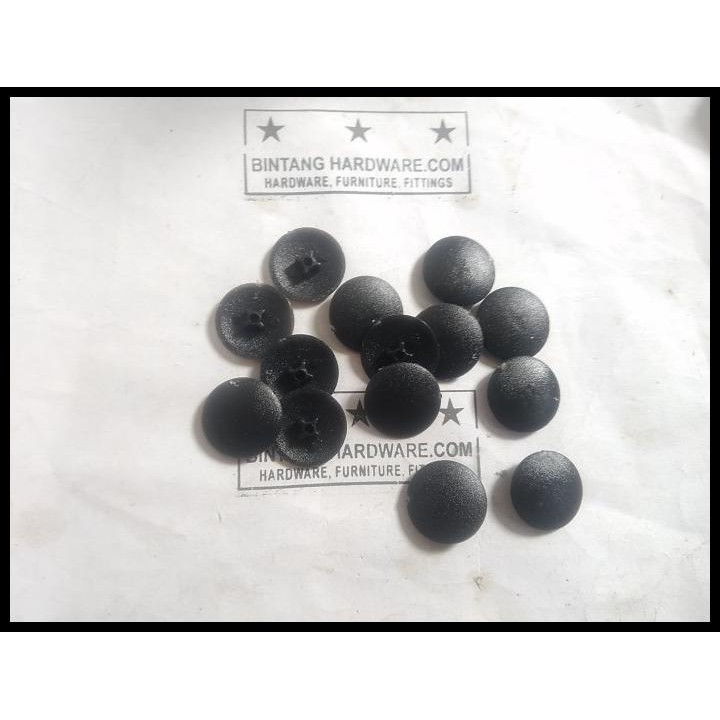 Tutup Skrup Minifix Cover Sekrup Plastik Hitam Screw Cap Cover 002B