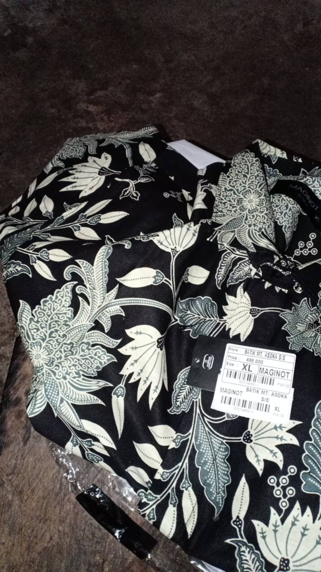 Maginot Kemeja Batik Pria Asoka-ss Lengan Pendek