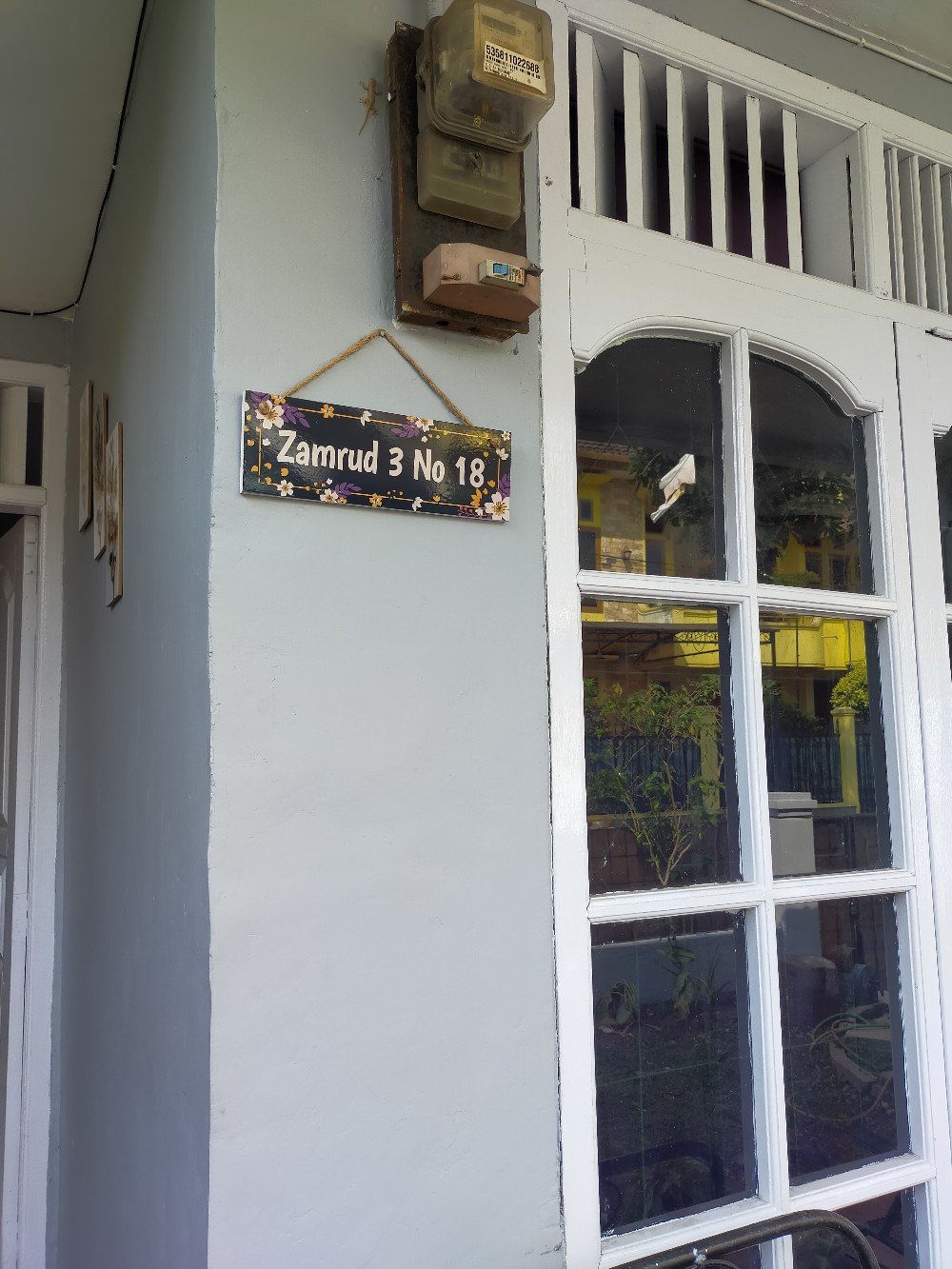 Custom Blok No Rumah  Hiasan Dinding Kayu Wall Decor Pajangan Dinding Kode Abcs