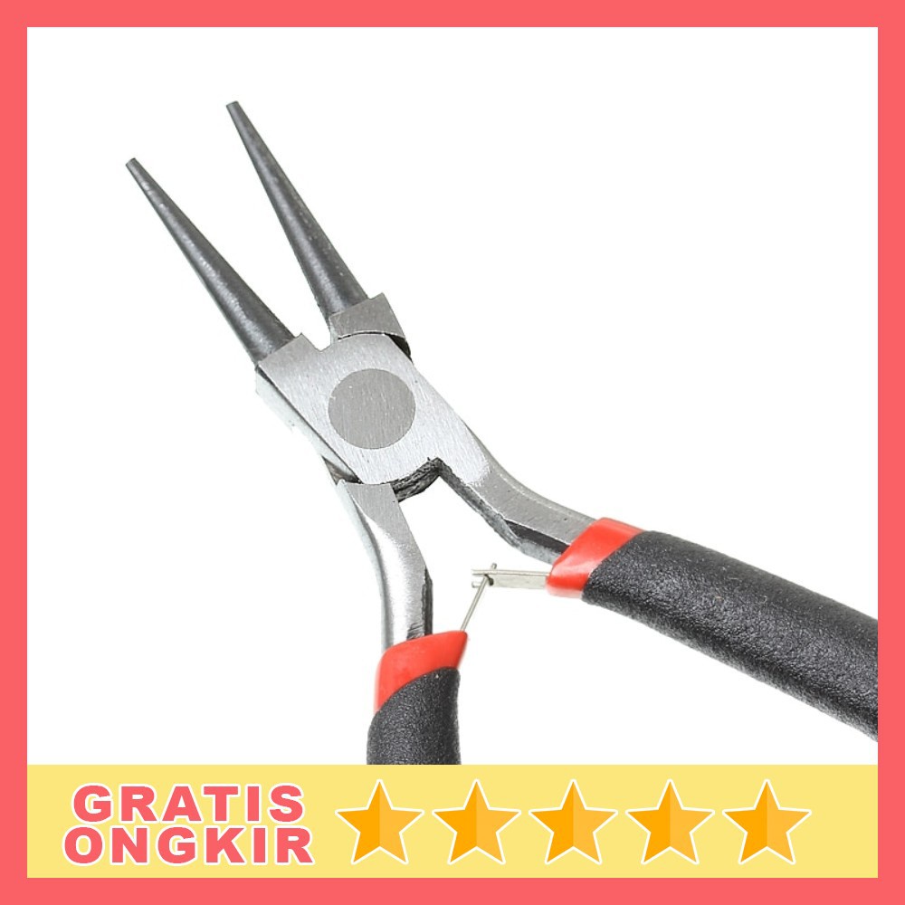 GS8 Tang Kabel Multifungsi Insulated Wire Cable Cutter Round Nose Pliers 12.5CM - M2941 Urijk