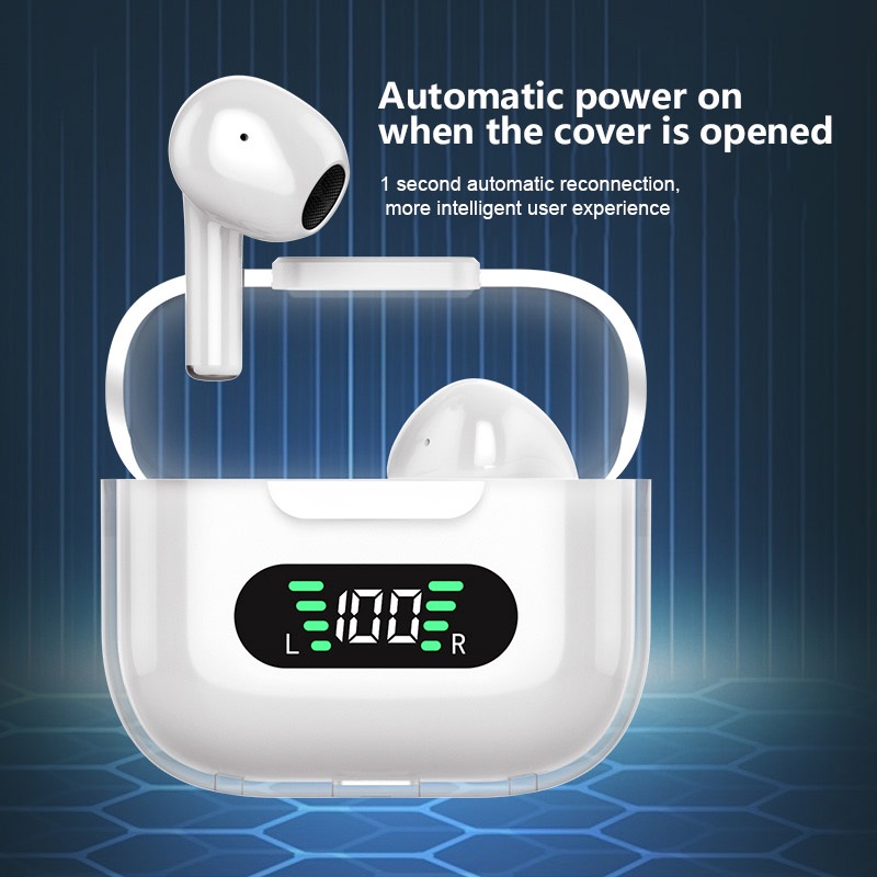 M16 PRO HIFI Stereo Smart Digital Display Gaming No Delay Headset Bluetooth Ultra-Long Battery Life Sweat-proof Wireless Earphone