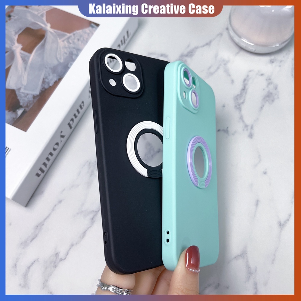 Soft Case Warna Macaron Dengan Holder Invisible Untuk iPhone 13 Pro Max 12 Pro 11 Pro Max X Xs Max Xr