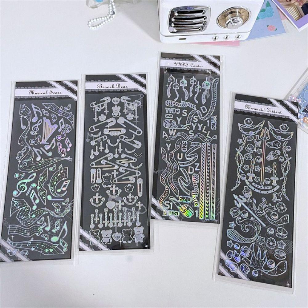 Mxbeauty Dekorasi Sticker DIY Korea Galaxy Series Idol Card Snowflake Alat Tulis Stiker