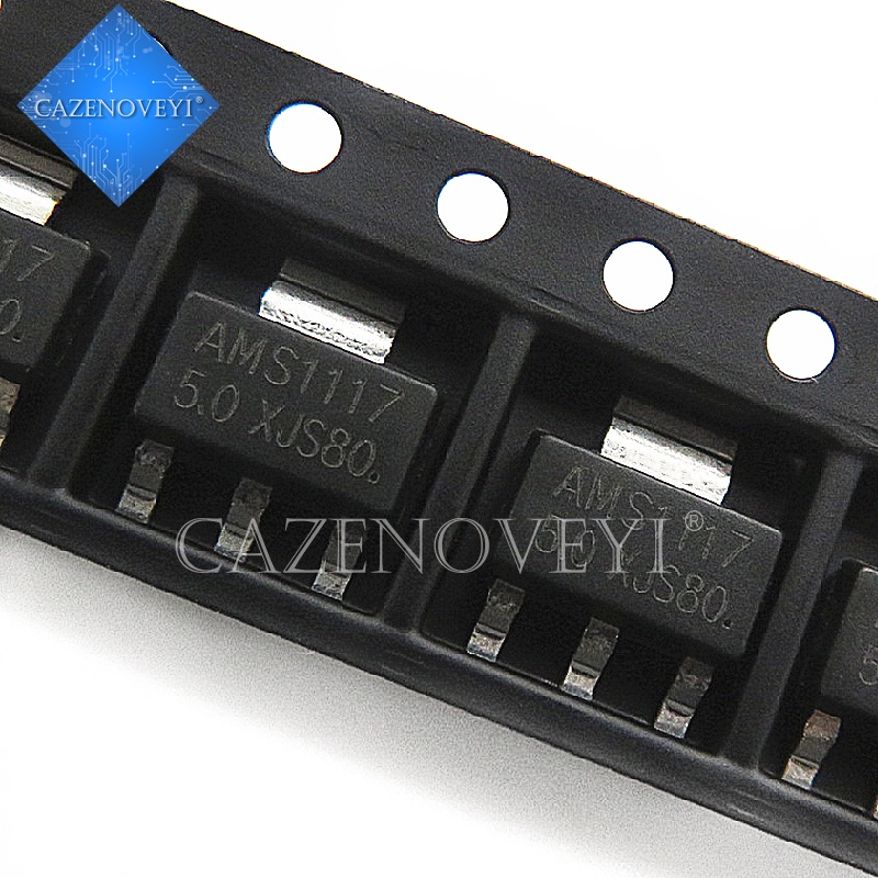 50pcs / lot AMS1117-5.0 LM1117 SOT-223 5V Linear Regulator