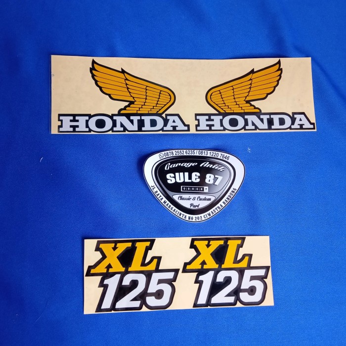 Stiker body decal set honda xl 125 Motor Clsaic