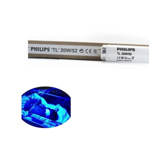 Lampu TL Bayi Blue Light 20W/52 Set Kap Philips Therapy Bayi Kuning
