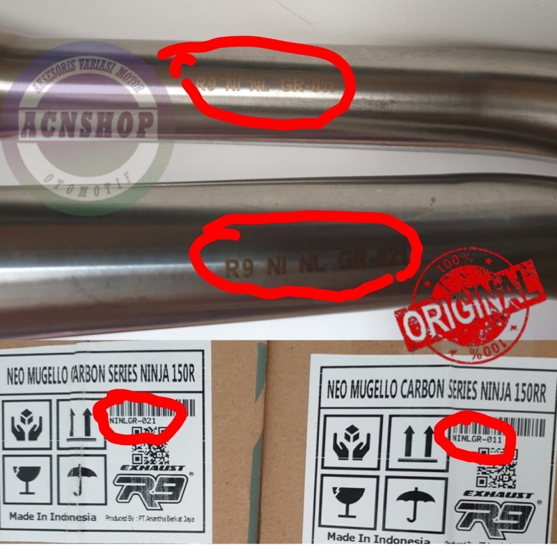 KNALPOT R9 NEW NEO MUGELLO NINJA 150R NINJA 150RR / KNALPOT R9 NINJA 150 R/RR - CARBON-4