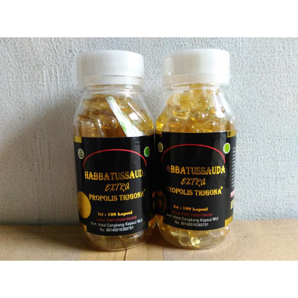 Habbatusauda Propolis 100 kapsul Extra Propolis Trigona