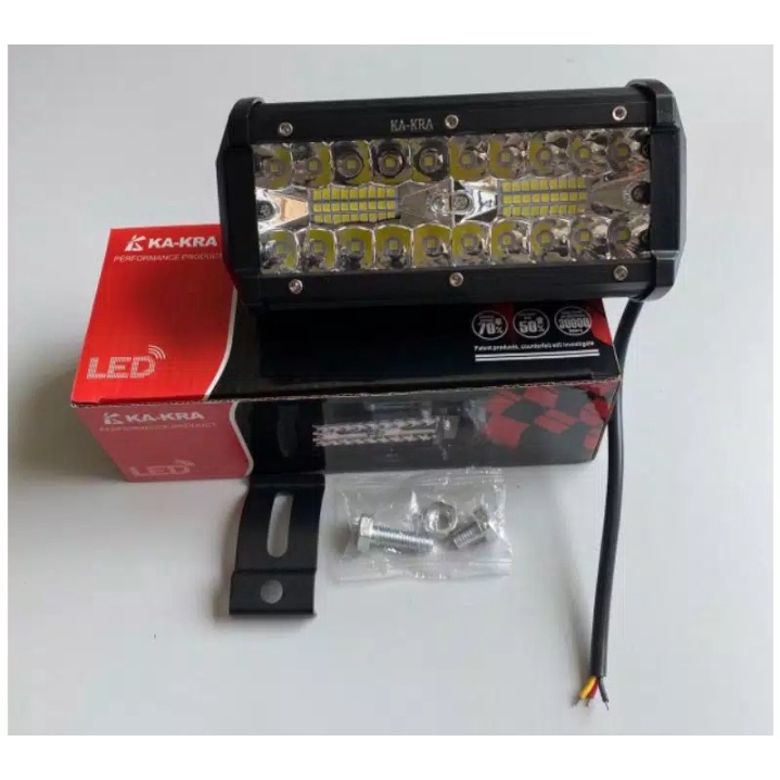 Lampu Sorot LED 19 MATA 120W CREE 3 ROW Offroad 12V 24V Work Light Tembak Mobil Motor Spot Flood