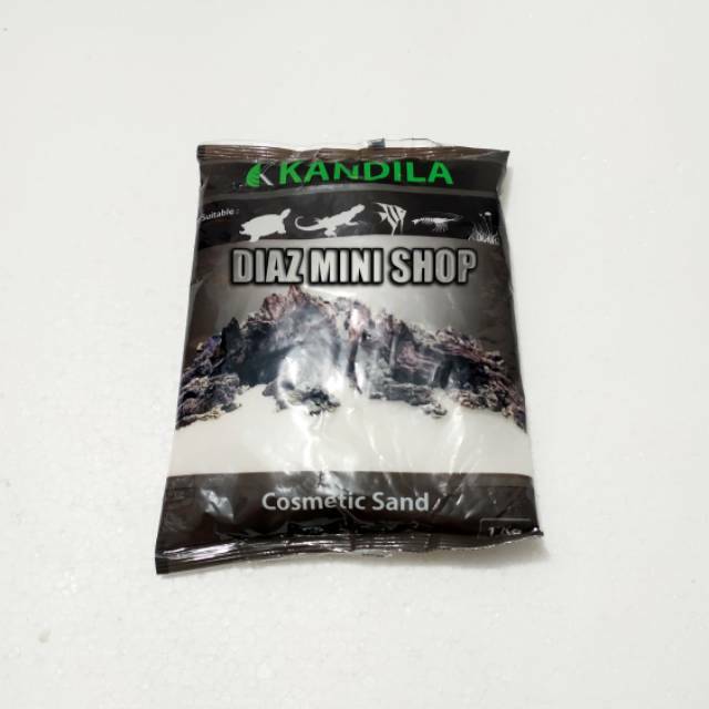 Pasir silika aquarium aquascape warna putih kandila 1 kg