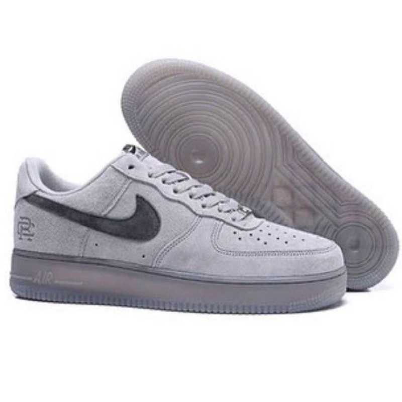 reigning champ x nike air force 1 low grey suede