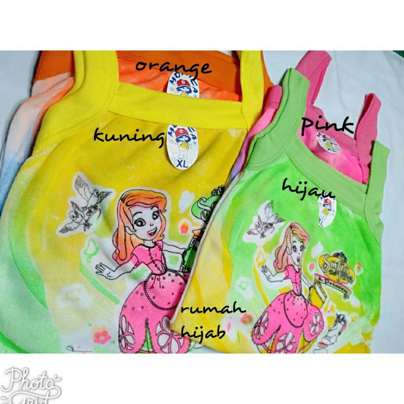 KAOS DALAM  ANAK-ANAK / SINGLET /SALUR / PAKAIAN DALAM ANAK CEWEK M L XL