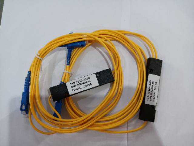 SPLITER FIBER OPTIC 1x2 SC/UPC MURAH ( 1:2 spliter fiber optic SC UPC )