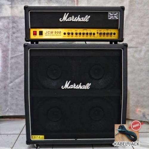 Promo Ampli Gitar Marshall Head Cabinet JCM 900 Berkualitas Bergaransi - Amplifier - Qiup - Sound - 