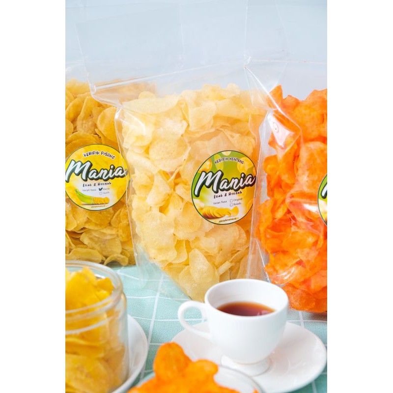 

TERENYAH KRIPIK KENTANG MANIA ORIGINAL FAMILY PACK 225 GRAM BERSERTIFIKAT HALAL
