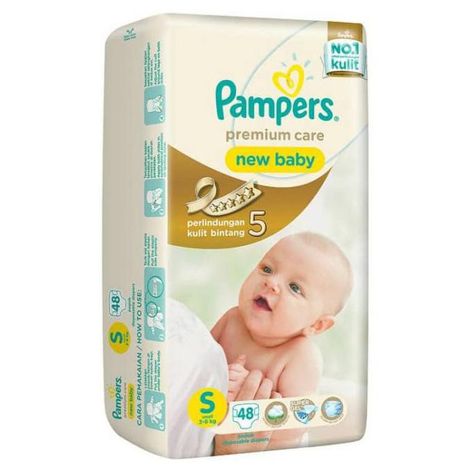 WELCOME TO THE  OUR WORLD. PAMPERS S 48 / PAMPERS PREMIUM CARE S 48 / POPOK BAYI POPOK NEW BORN.