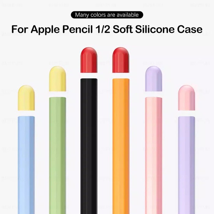 Apple Pencil Full Silicone Case FREE Tip Nib Cover for Gen 1 &amp; Gen 2