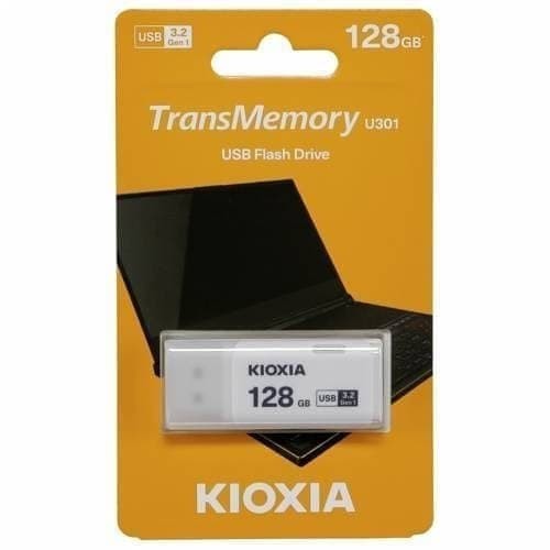 FLASDISK USB 3.2 KIOXIA U301-128GB WHITE USB 3.2 GEN 1