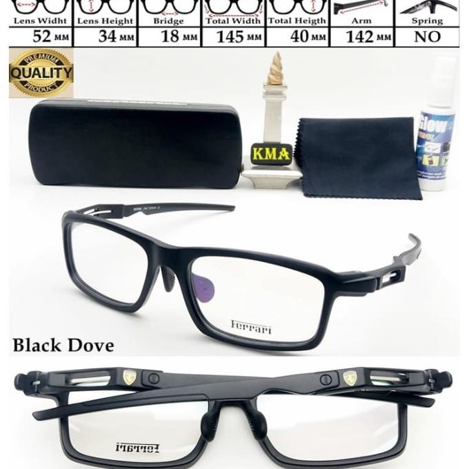 Frame kacamata minus sport FERRARI SPIDER frame kacamata High Quality | Aksesoris Pria