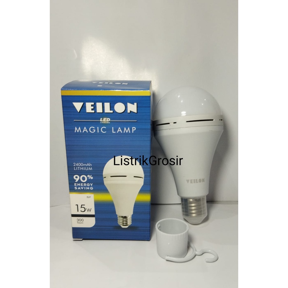 Lampu Emergency LED Veilon Magic Genius Lampu Darurat Cas 15w AC DC