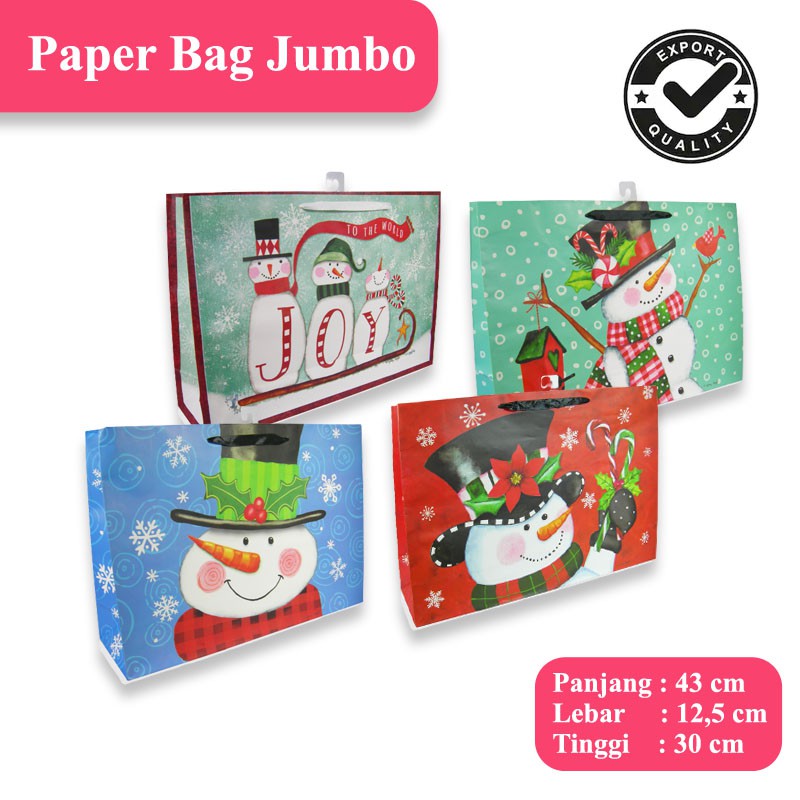 

PAPERBAG MOTIF FULL COLOUR JUMBO | TAS KERTAS KADO BESAR MOTIF LUCU