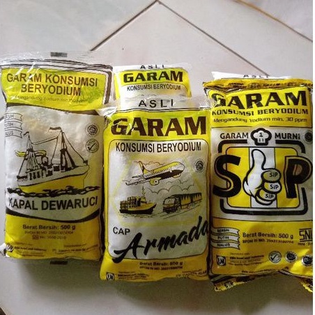 

Garam Murni Konsumsi beryodium Ukuran 250 gr - 500gr