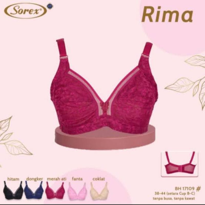 Bra Sorex Tanpa Busa Tanpa Kawat 17109