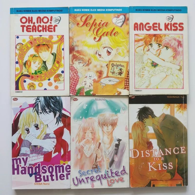 Komik oneshot : Sephia gate - ryo takase, Angel kiss - nami akimoto, Secret unrequited love - makino