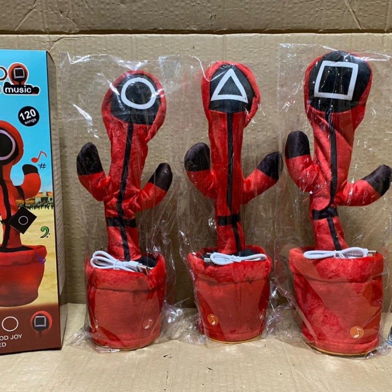 Mainan Edukasi Dancing kaktus aksesoris mainan kaktus joget murah - squid game