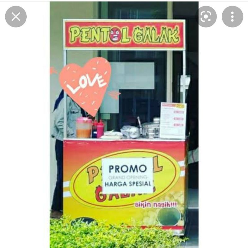 Rombong Gerobak Booth Pentol