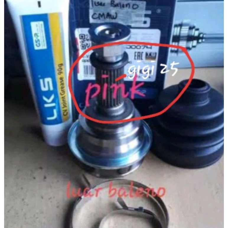 CV Joint Luar As Roda Depan Luar Suzuki Baleno Old Manual 1997-2002 Asli LKS