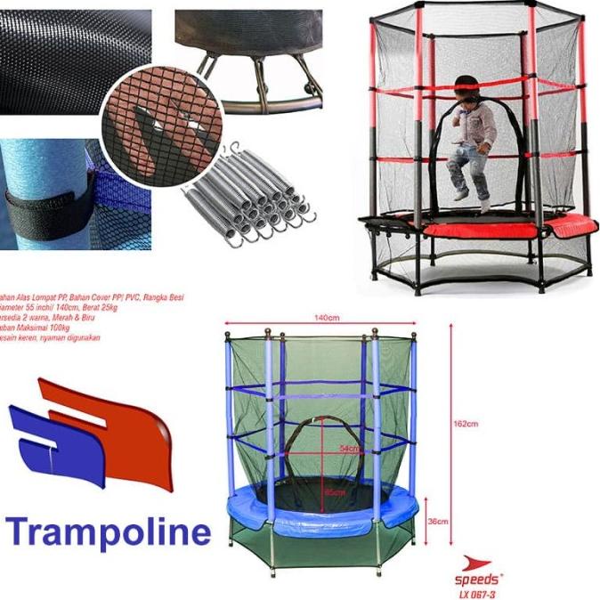 Trampoline Trampolin Olahraga Anak Dewasa Jump Trampolin Speeds
