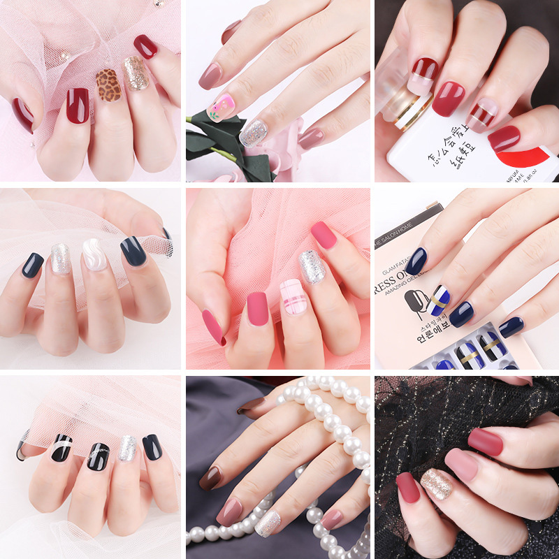 Kuku Palsu Full Cover 16 Motif Untuk Dekorasi Nail Art