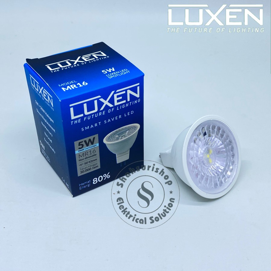 LUXEN LED LAMPU MR16 MR 16 5W 5 W 5WATT BERGARANSI