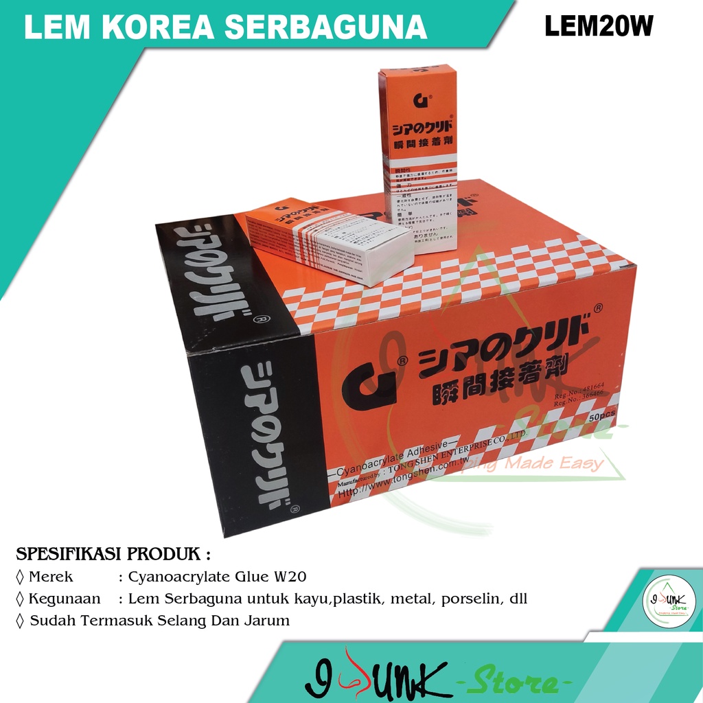 

LEM Korea Super G / Lem Serbaguna / Power Glue 100% Asli
