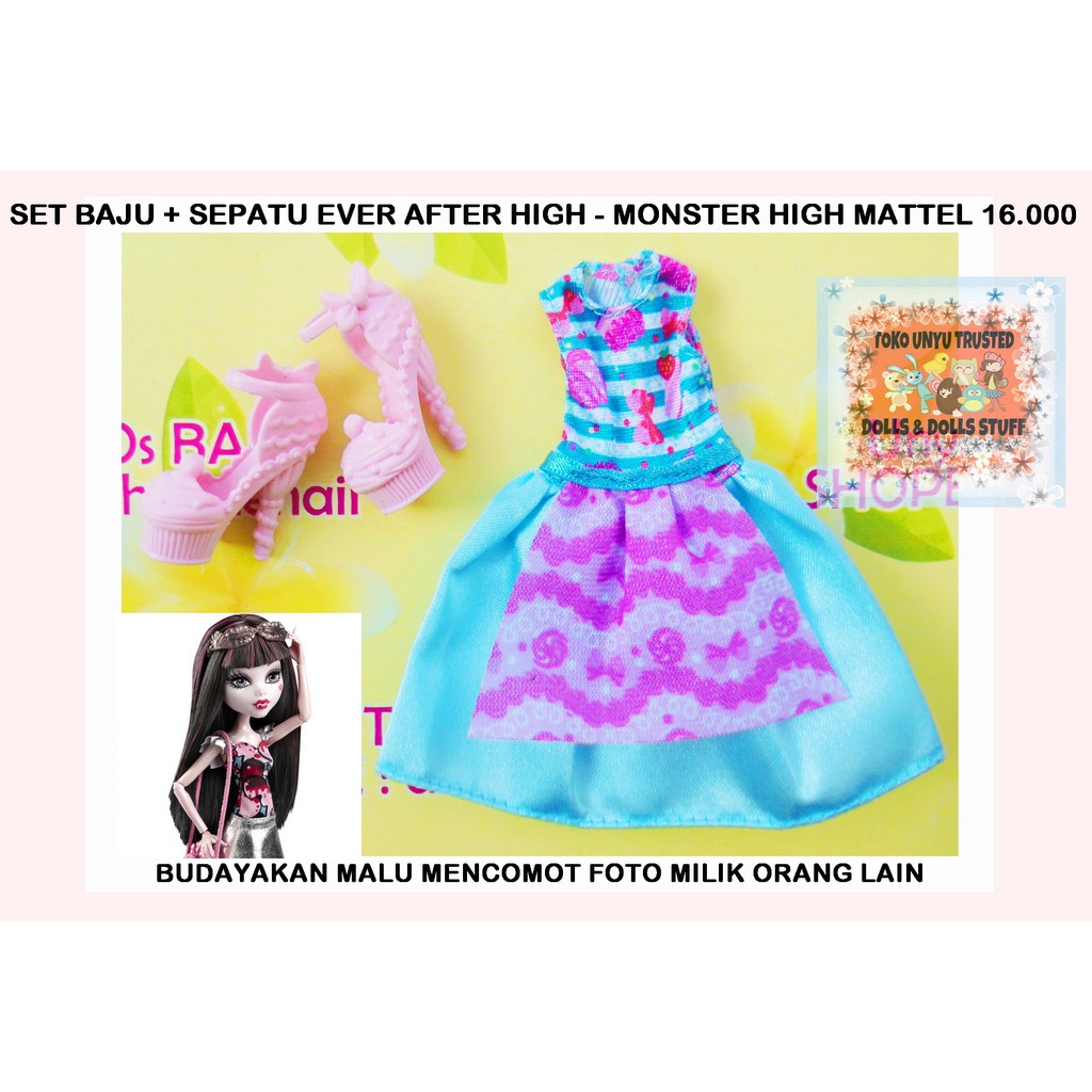 (B.A.J.U) Set Boneka Monster High Mattel - Ever After High (ORIGINAL) M34