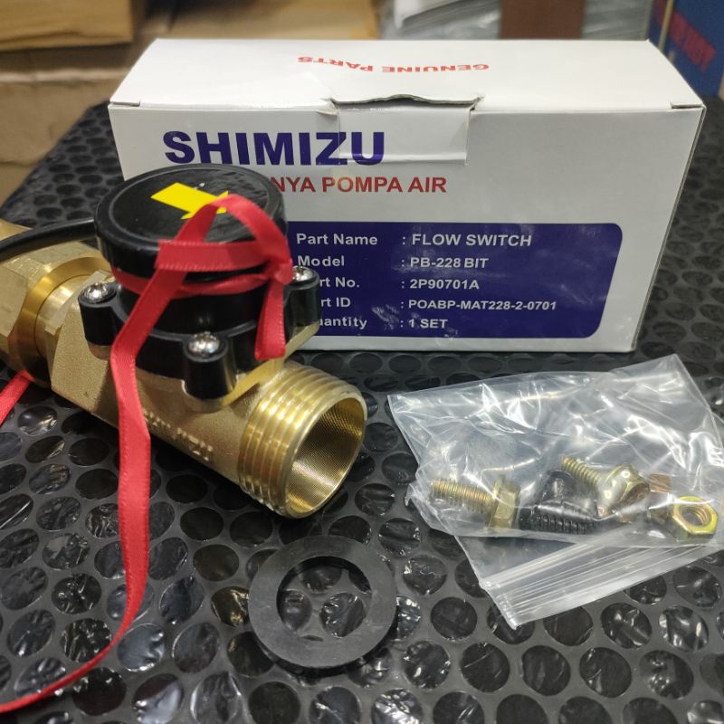 Flow Switch Shimizu Original 1” x 1&quot; Otomatis Pompa Dorong Booster PB 228 BIT