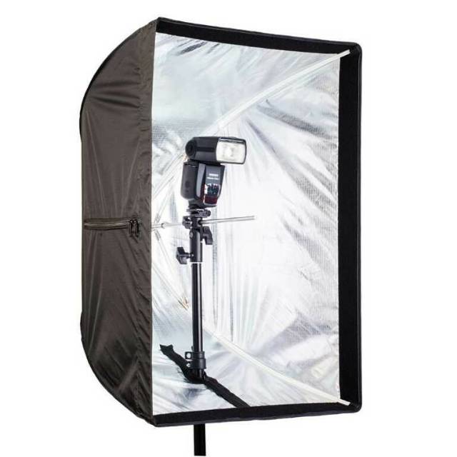 TaffSTUDIO Payung Softbox Reflektor 50x70cm Flash Speedlight