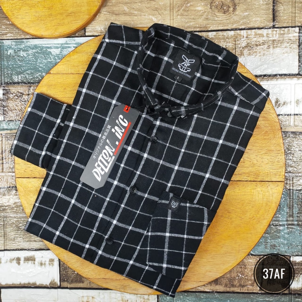 Kemeja Pria Lengan Panjang Model Slimfit - Kemeja Flanel (28AF)