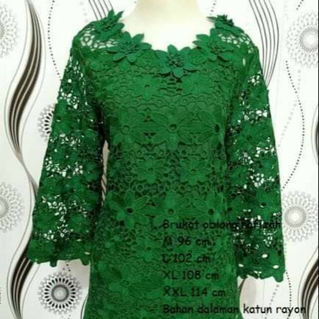 Atsan brokat hafizah L. Xl. Xxl. Harga 195.000